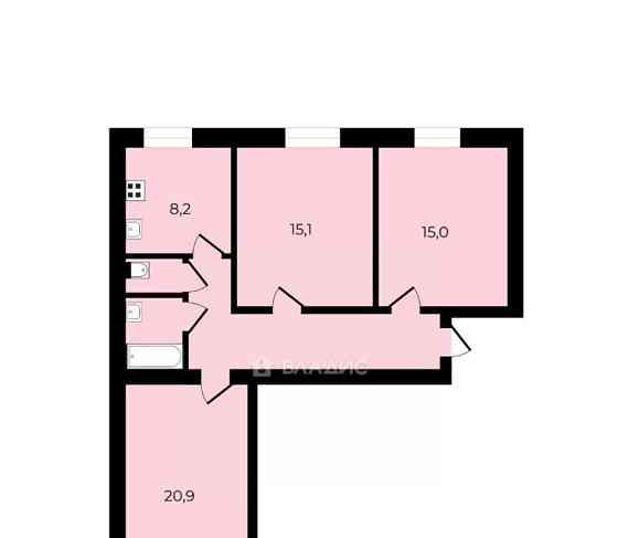 Комната, 20.9 м2, 2/5 эт. Москва