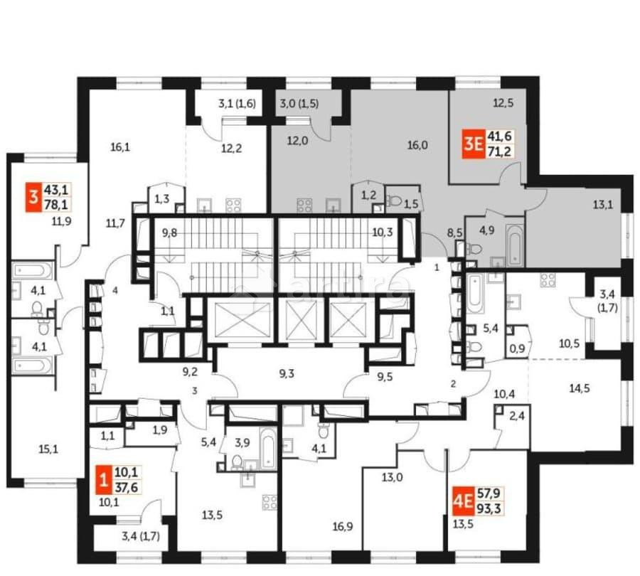 3-комн. квартира, 71.2 м2, 20/28 эт. Москва - изображение 7
