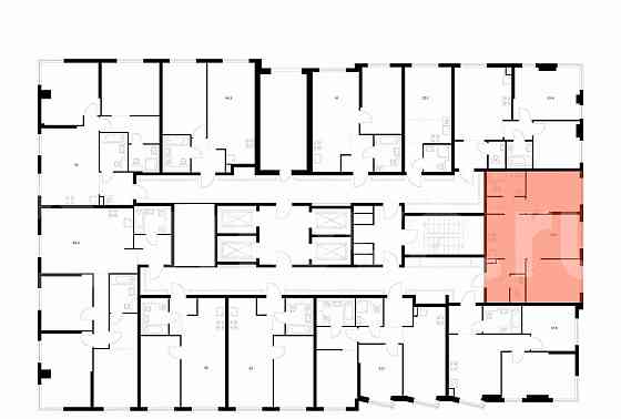 2-комн. квартира, 53.5 м2, 25/32 эт. Москва