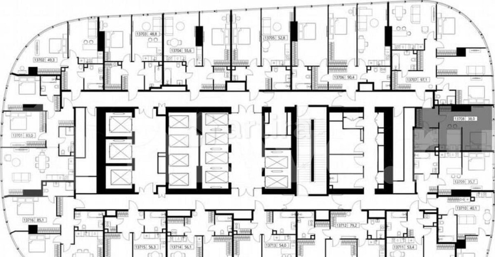 Студия, 38 м2, 37/90 эт. Москва - изображение 3
