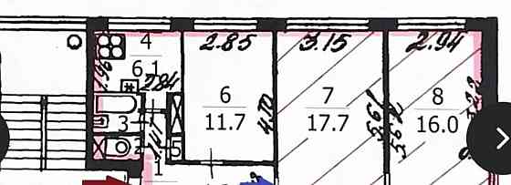 Комната, 34.3 м2, 3/9 эт. Санкт-Петербург