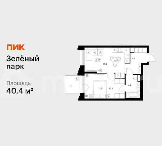 1-комн. квартира, 40.4 м2, 6/28 эт. Зеленоград