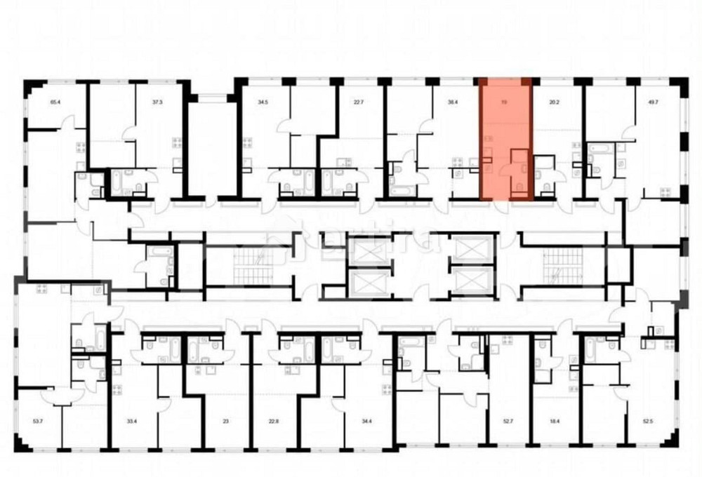 Студия, 19 м2, 12/27 эт. Москва - изображение 2
