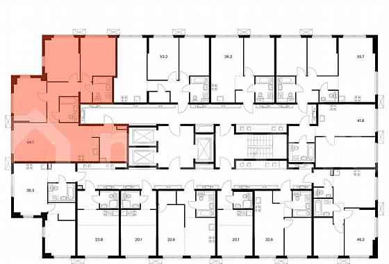 3-комн. апарт-ы, 92.8 м2, 24/24 эт. Москва