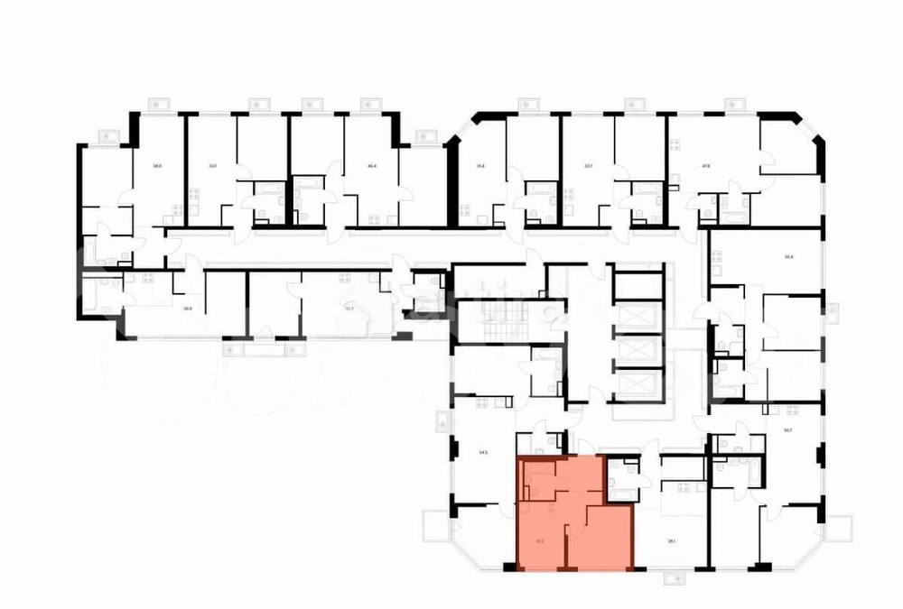 1-комн. квартира, 31.2 м2, 7/23 эт. Москва - изображение 2