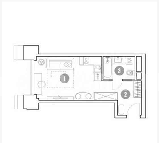 Студия, 28.3 м2, 7/35 эт. Москва