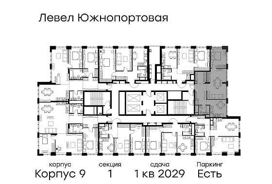 2-комн. квартира, 63.6 м2, 19/49 эт. Москва