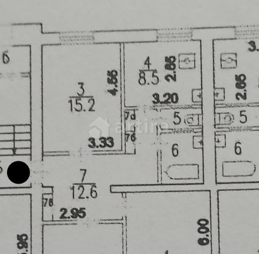 Комната, 15.2 м2, 1/4 эт. Москва - изображение 5