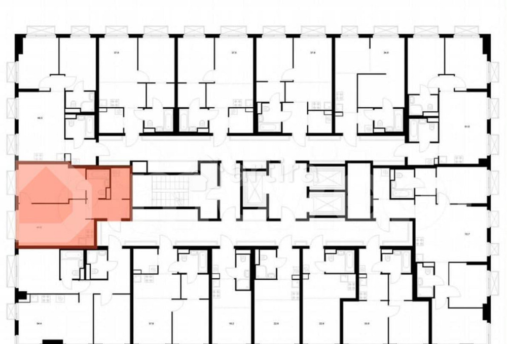 1-комн. квартира, 41.5 м2, 17/20 эт. Москва - изображение 2