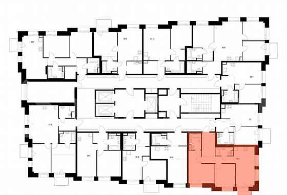 2-комн. квартира, 59.1 м2, 2/23 эт. Москва