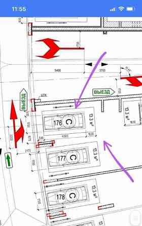 Гараж, 13.3 м2 Развилка