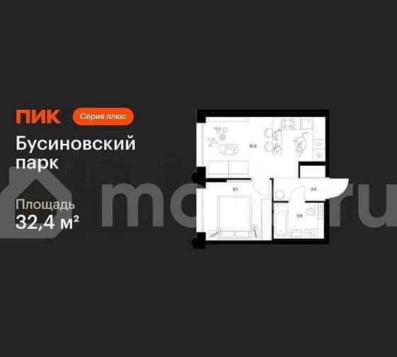 1-комн. квартира, 32.4 м2, 30/32 эт. Москва