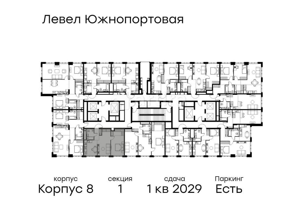 2-комн. квартира, 52.9 м2, 45/49 эт. Москва - изображение 3