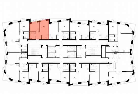 1-комн. квартира, 34.9 м2, 10/22 эт. Москва