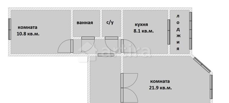 2-комн. квартира, 54.9 м2, 17/19 эт. Москва - изображение 19