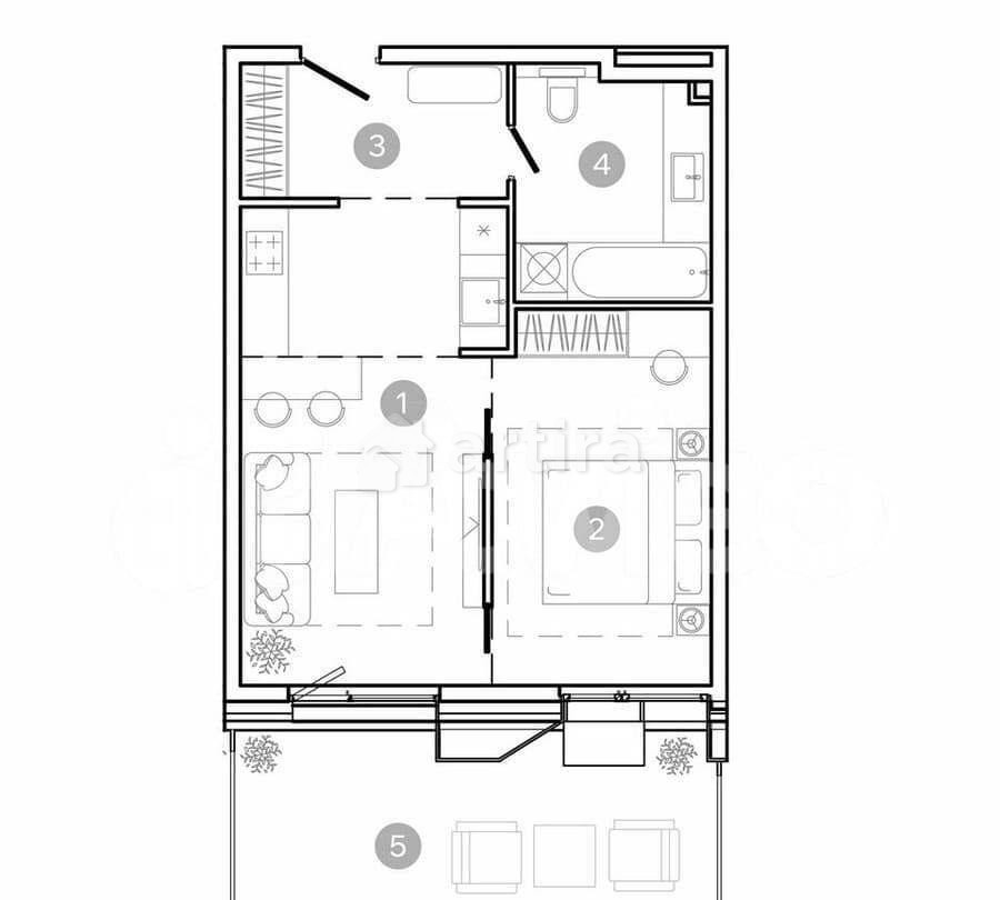 2-комн. квартира, 48.7 м2, 2/21 эт. Москва - изображение 2