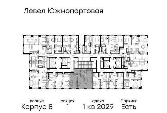 2-комн. квартира, 64.8 м2, 44/49 эт. Москва