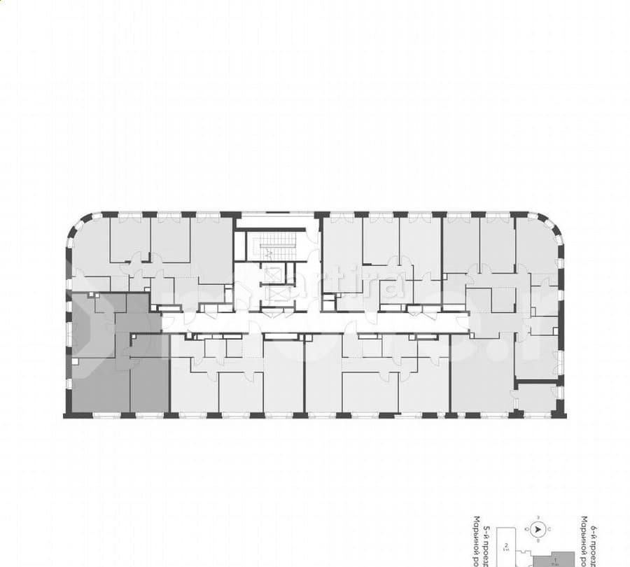 2-комн. квартира, 76.9 м2, 16/16 эт. Москва - изображение 5