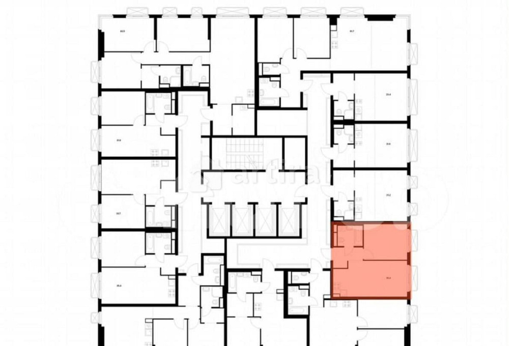 1-комн. квартира, 35.4 м2, 18/26 эт. Москва - изображение 2