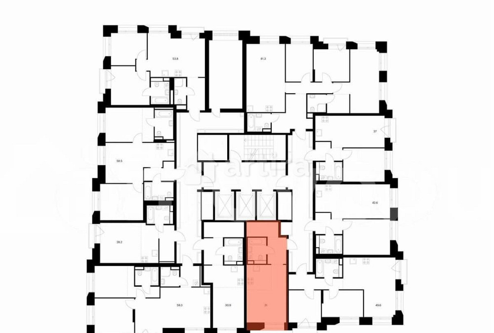 Студия, 31 м2, 11/18 эт. Москва - изображение 2