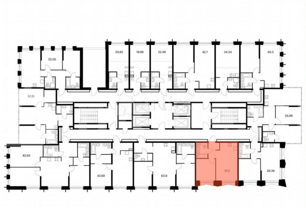 1-комн. квартира, 37.2 м2, 25/32 эт. Москва - изображение 7