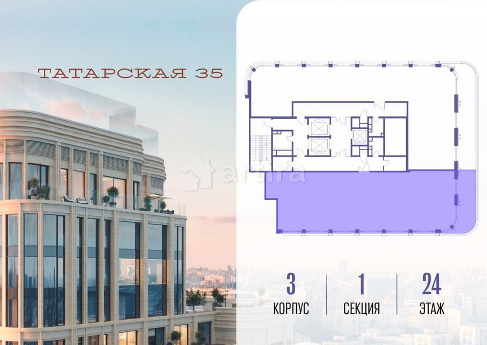 4-комн. квартира, 190 м2, 24/24 эт. Москва - изображение 16
