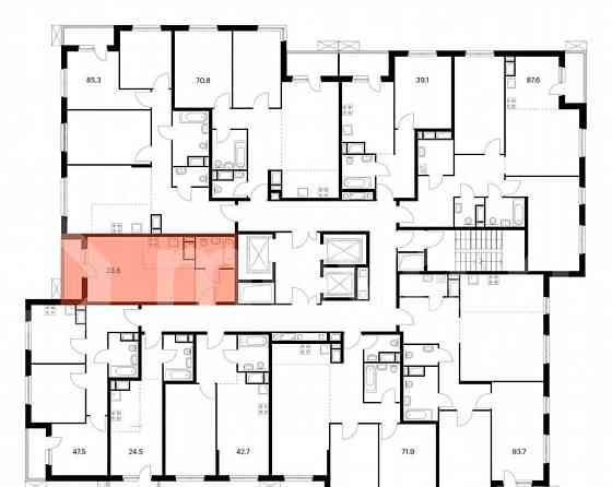 Студия, 33.6 м2, 11/24 эт. Москва