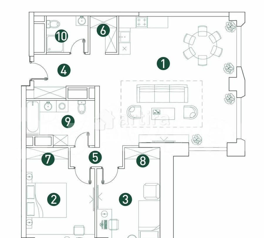 3-комн. квартира, 100.8 м2, 20/29 эт. Москва - изображение 7