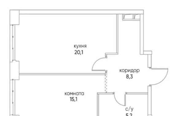 1-комн. квартира, 28 м2, 3/9 эт. Москва