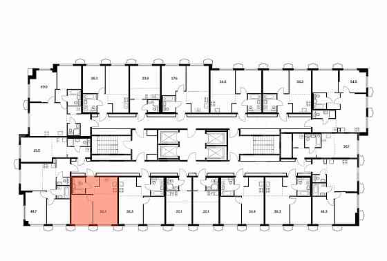1-комн. квартира, 36.4 м2, 24/24 эт. Москва