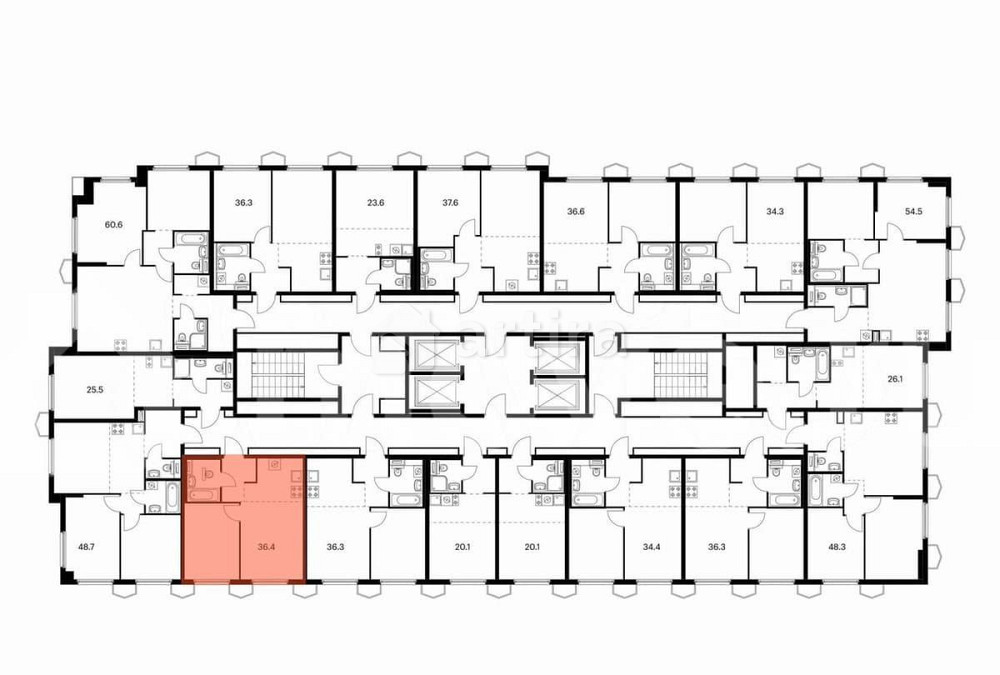 1-комн. квартира, 36.4 м2, 24/24 эт. Москва - изображение 3