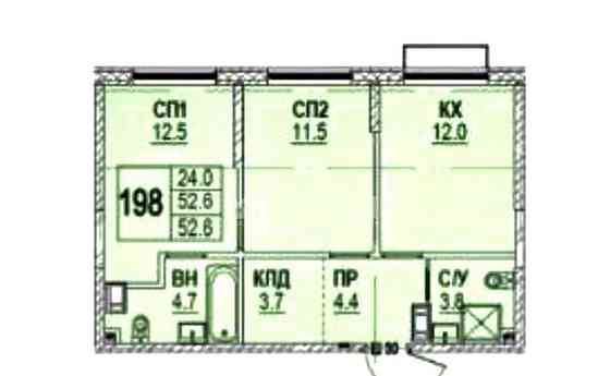 2-комн. квартира, 52.6 м2, 10/28 эт. Москва
