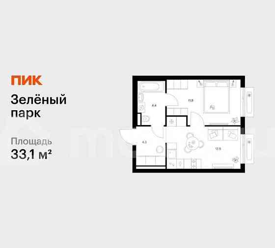 1-комн. квартира, 33.1 м2, 12/13 эт. Зеленоград