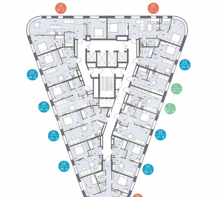 4-комн. квартира, 82.8 м2, 14/31 эт. Москва - изображение 7
