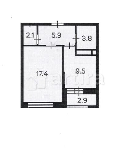 2-комн. квартира, 39 м2, 19/25 эт. Москва - изображение 8