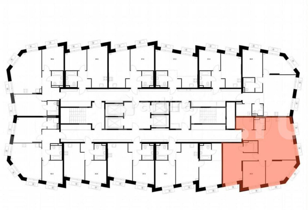 3-комн. квартира, 88.9 м2, 17/22 эт. Москва - изображение 2