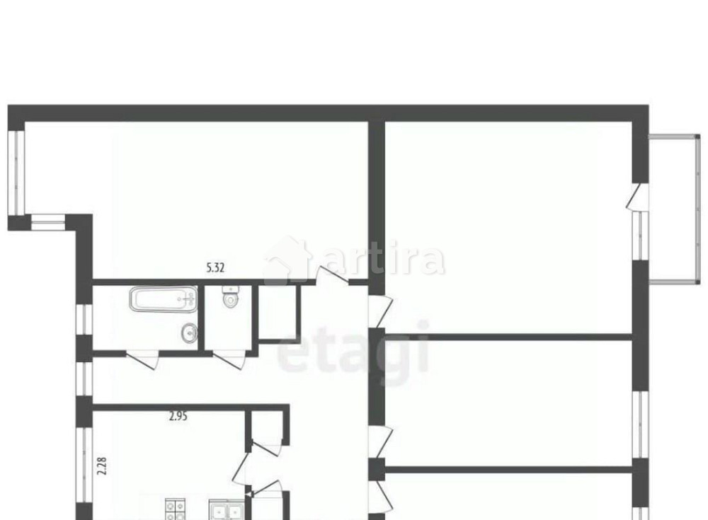 Комната, 19.6 м2, 2/5 эт. Москва - изображение 1