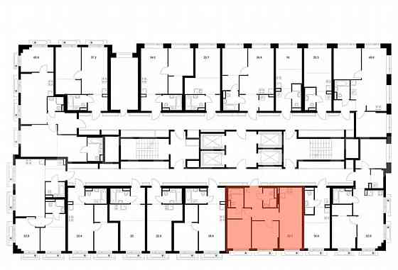2-комн. квартира, 52.7 м2, 21/27 эт. Москва