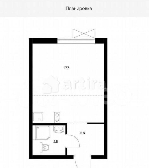 Студия, 23.8 м2, 4/14 эт. Москва - изображение 7