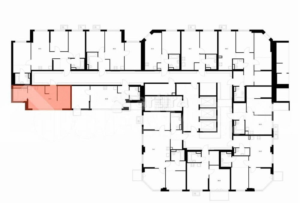 Студия, 28.9 м2, 4/23 эт. Москва - изображение 1