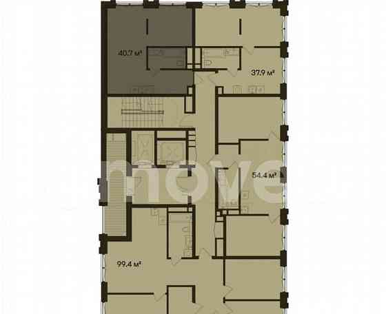 Студия, 40.7 м2, 2/5 эт. Москва