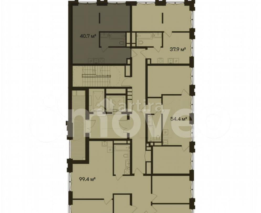 Студия, 40.7 м2, 2/5 эт. Москва - изображение 4