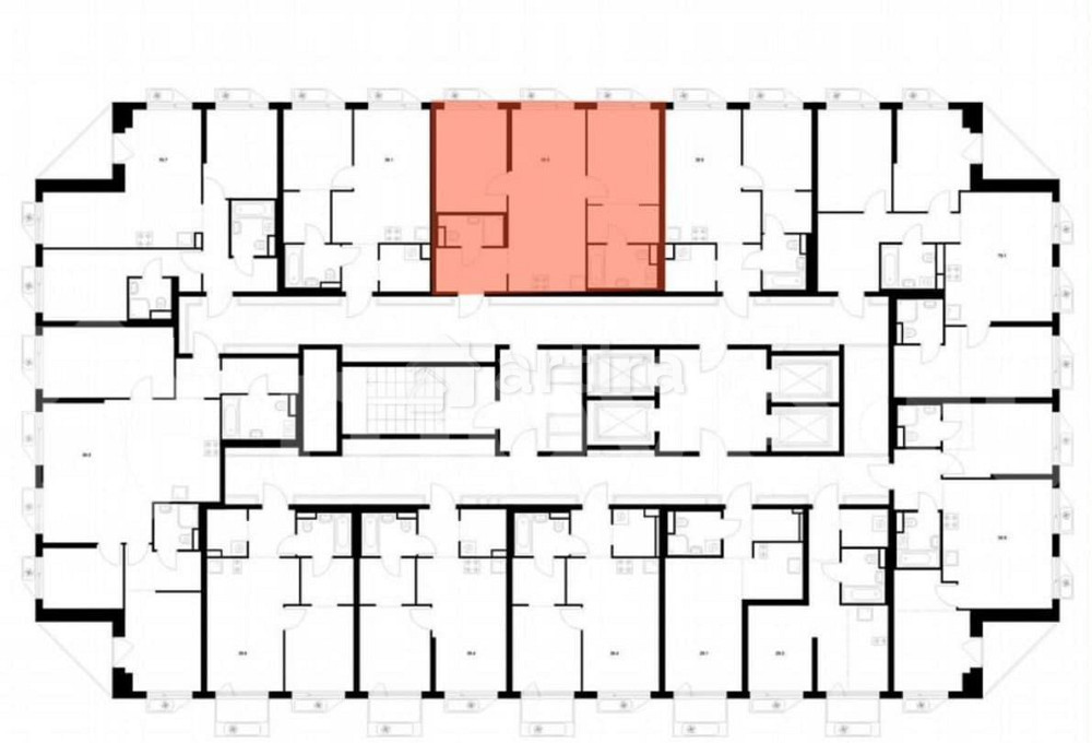 2-комн. квартира, 58.8 м2, 3/32 эт. Москва - изображение 3