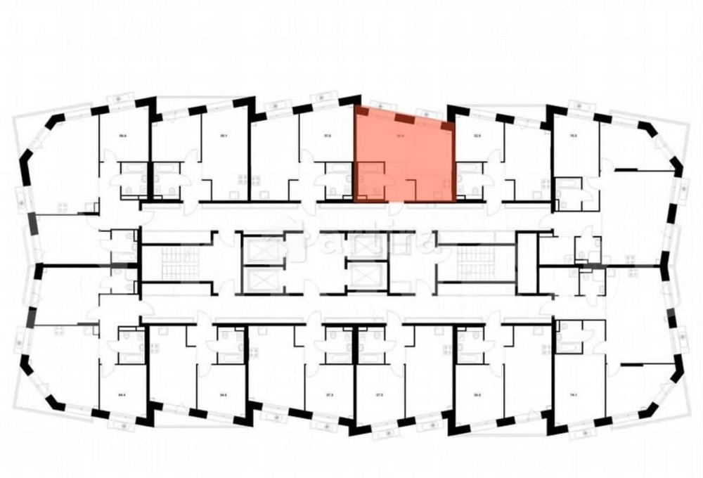 1-комн. квартира, 31.3 м2, 15/22 эт. Москва - изображение 2
