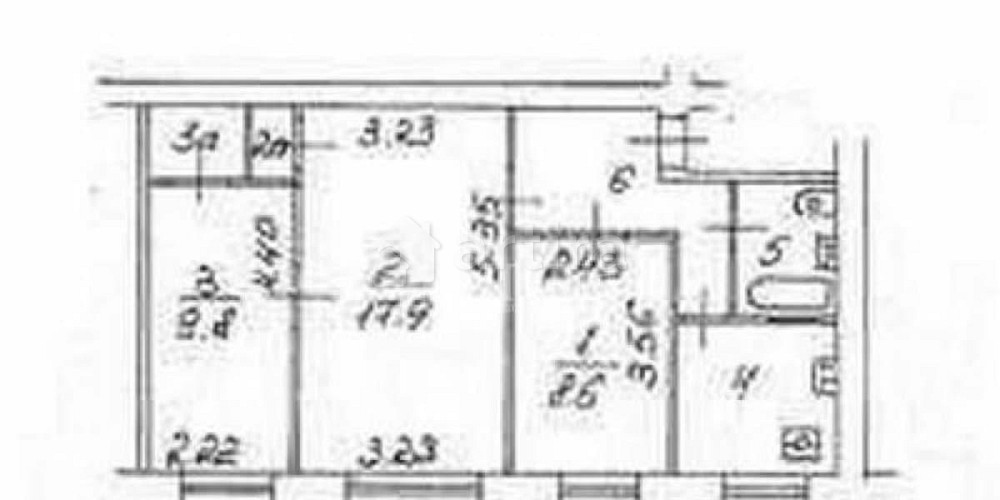 3-комн. квартира, 54 м2, 1/5 эт. Москва - изображение 4