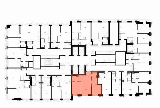 2-комн. квартира, 51.5 м2, 8/38 эт. Москва