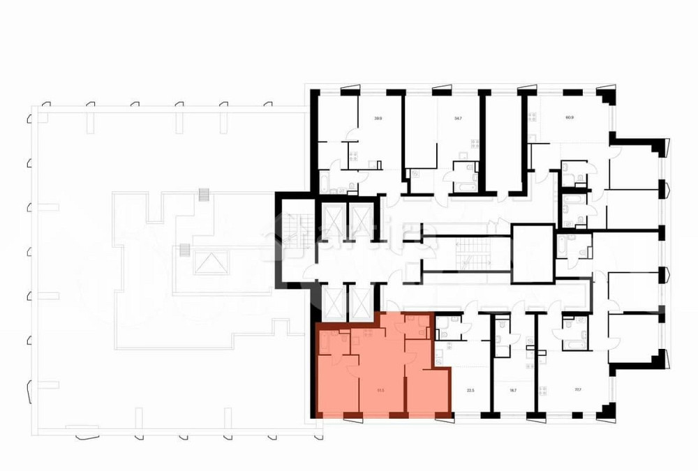 2-комн. квартира, 51.5 м2, 36/38 эт. Москва - изображение 2