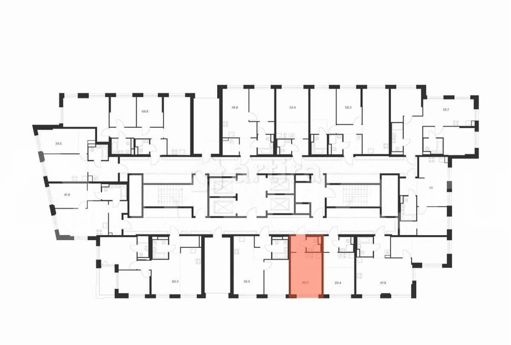 Студия, 20.3 м2, 35/43 эт. Москва - изображение 3