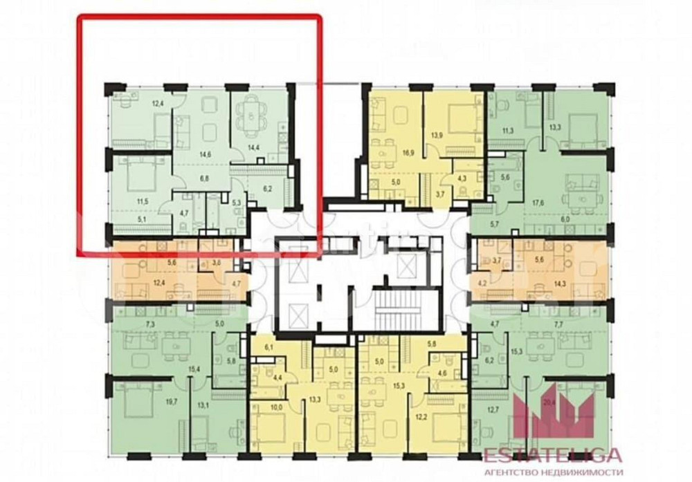 3-комн. квартира, 81 м2, 7/31 эт. Москва - изображение 1