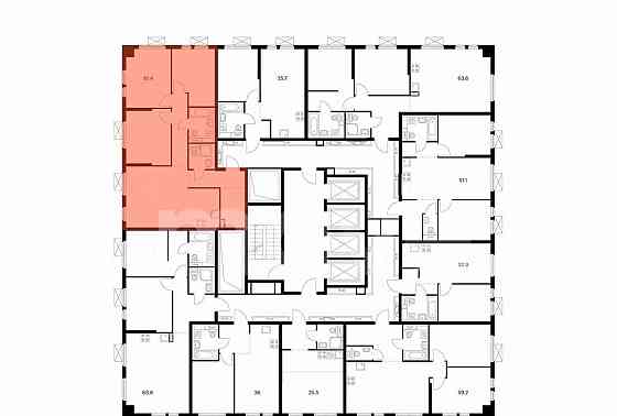 3-комн. квартира, 79.4 м2, 27/33 эт. Москва